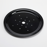 American Metalcraft Black Melamine Seafood Drip Tray, 12-3/8 Inch Diameter