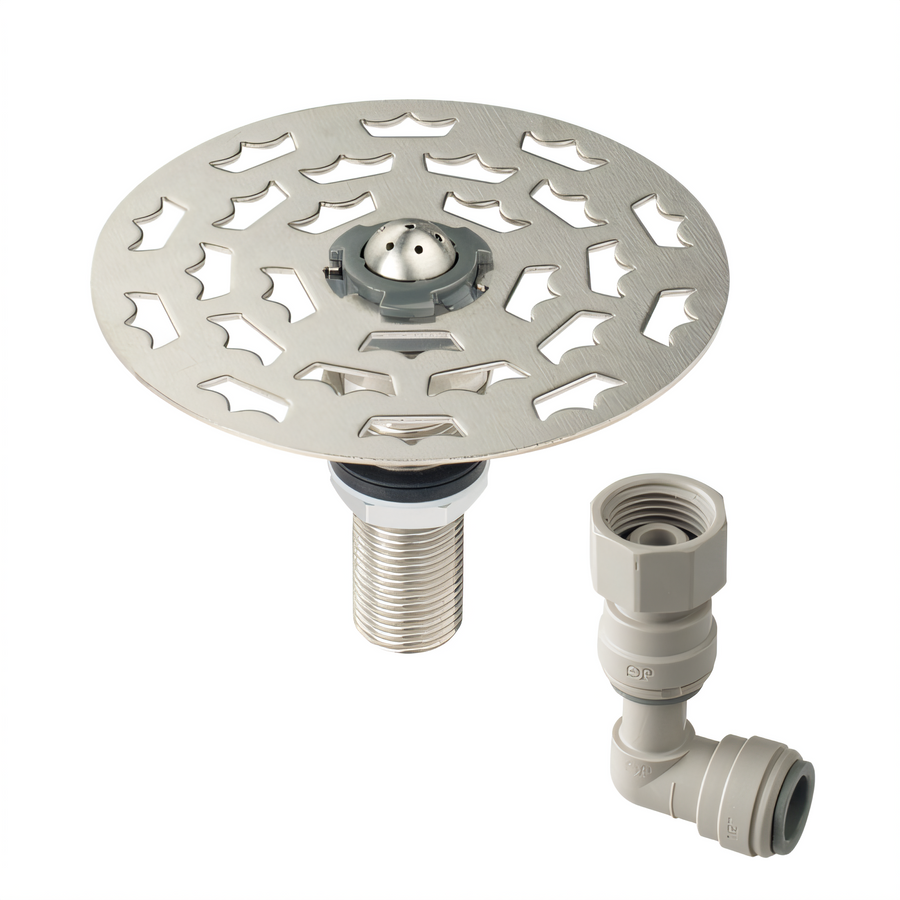 Product image #1 for Krowne Royal Series Underbar Drop-In Glass Rinser, 4-1/2 Inch Diameter, Stainless Steel, Perforated Grid