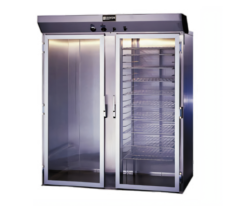 Product image #1 for Doyon Roll-In Two-Section Stainless Steel Proofer Cabinet with Full-View Glass Doors