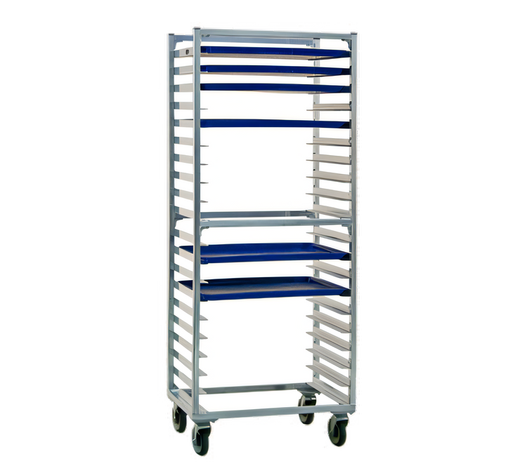 Product image #1 for Mobile Full-Height Side-Loading Aluminum Bun Pan Rack for 20 18 x 26 Pans