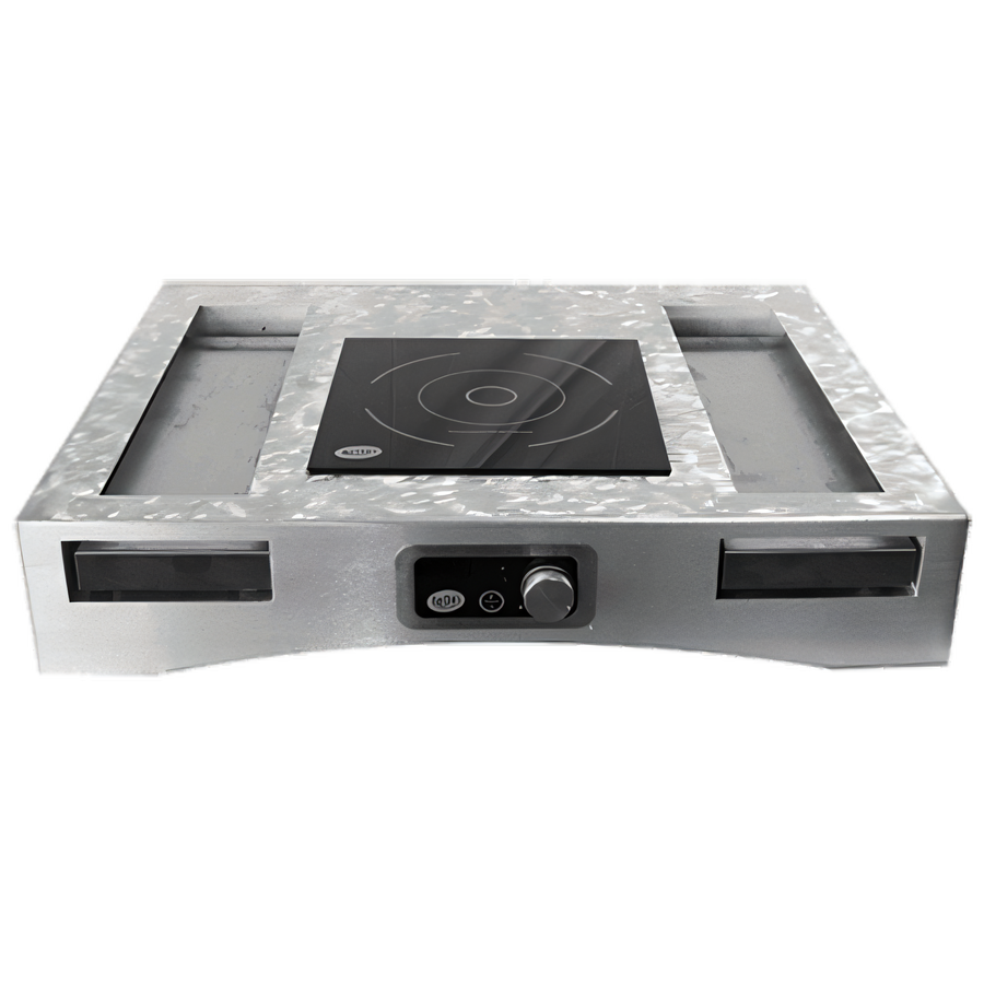 Product image #1 for TableCraft Single Induction Countertop Action Station Kit with Drop-In Cooktop and Cooling Plates