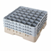 Thumbnail image #2 for Cambro Camrack Full-Size 36-Compartment Glass Rack with 3 Soft Gray Extenders, Beige