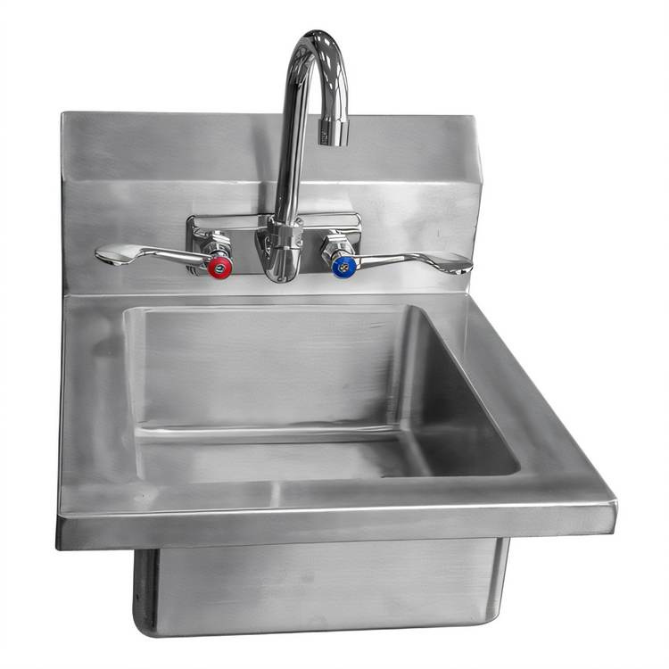 Product image #1 for MixRite MRS-HS-14 14-Inch Wall-Mounted Stainless Steel Hand Sink with Faucet