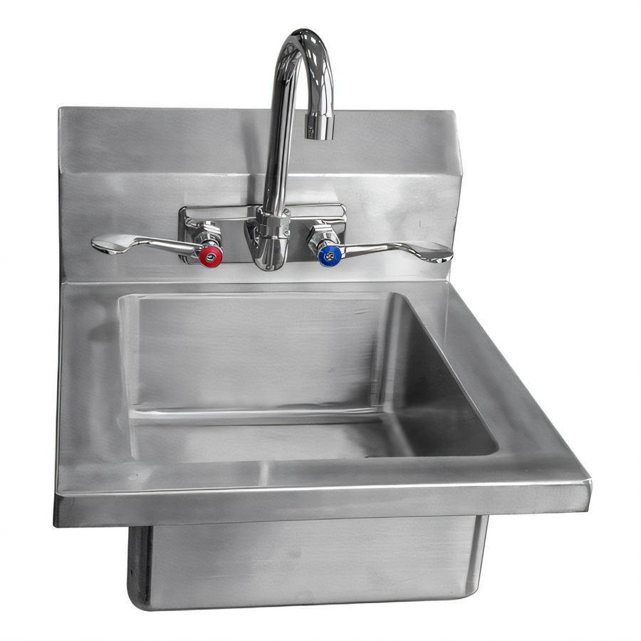 Product image #1 for MixRite MRS-HS-14 14-Inch Wall-Mounted Stainless Steel Hand Sink with Faucet
