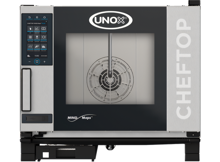 Product image #1 for UNOX ChefTop MIND.Maps Plus 5-Pan GN 1/1 Countertop Electric Combi-Steam Oven with Left-to-Right Door Opening