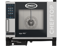 UNOX ChefTop MIND.Maps Plus 5-Pan GN 1/1 Countertop Electric Combi-Steam Oven with Left-to-Right Door Opening