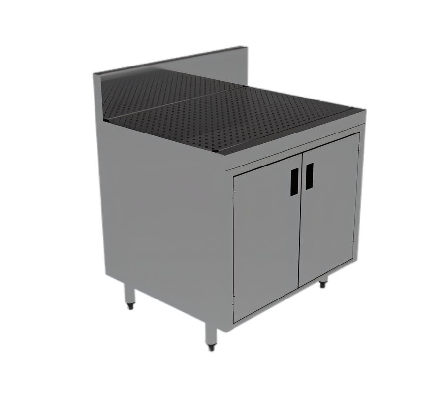 Product image #1 for Prestige Supreme 36-Inch Underbar Drainboard Cabinet with Removable Hinged Doors
