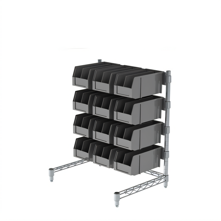 Product image #1 for Metro Chain Reaction Countertop Condiment Tower with 12 Bins, Chrome Finish