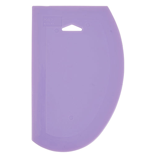 Product image #1 for Winco Allergen-Free Purple Plastic Dough Scraper, 7-1/2 x 4-3/4 Inches, 6-Pack