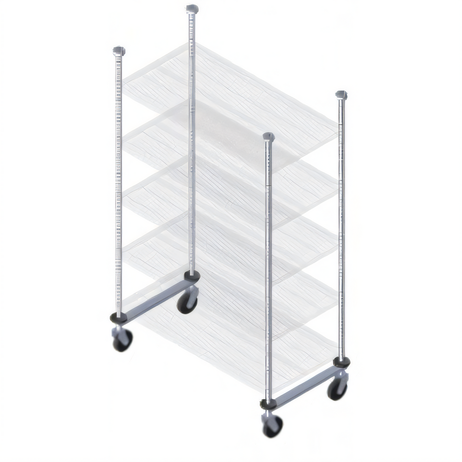Product image #1 for Quantum 24-Inch Overhead Track Shelving Mobile Kit, Gray Epoxy Antimicrobial Finish