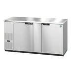 Thumbnail image #1 for Hoshizaki BB69-S 69.5-Inch Two-Section Stainless Steel Back Bar Cooler, 21.8 Cu. Ft., Solid Swing Doors