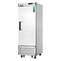 Everest Refrigeration EBR1 27-Inch Wide One-Section Reach-In Refrigerator, 21.0 Cu. Ft., Bottom-Mounted Self-Contained, Solid Self-Closing Door