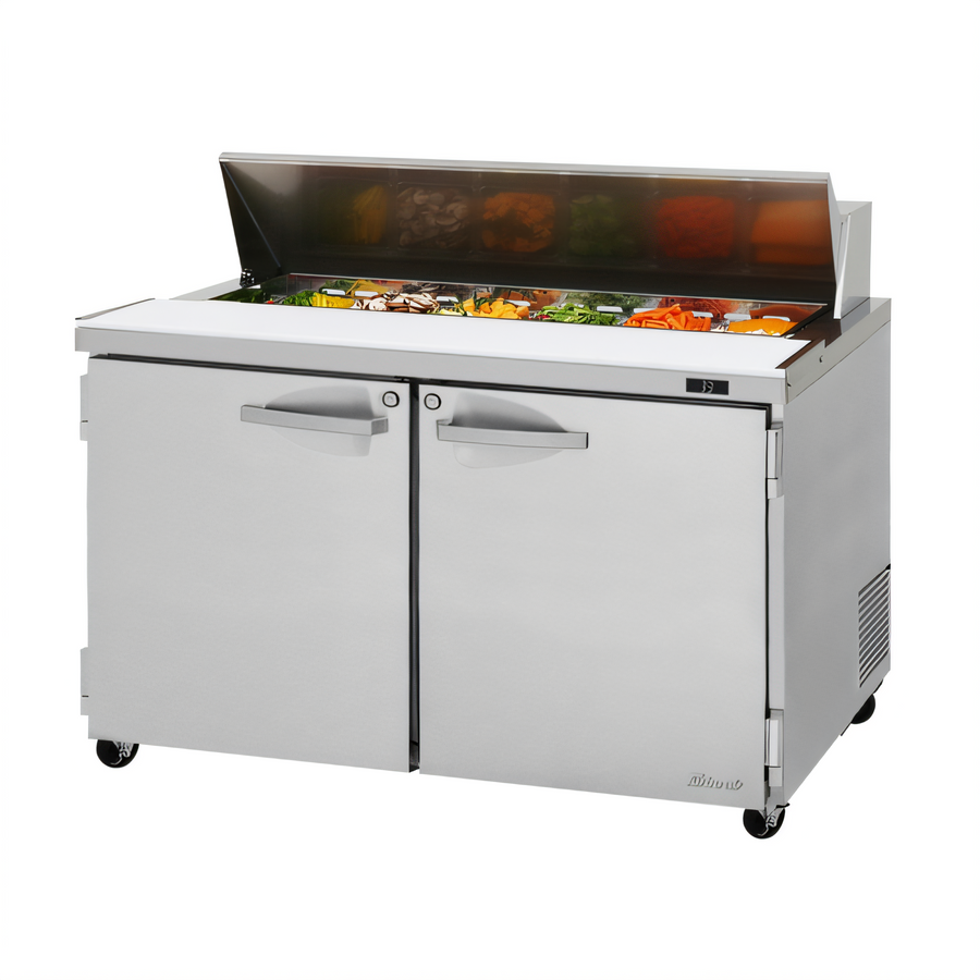 Product image #1 for Turbo Air PRO Series PST-48-N 48.25-Inch 2-Section Sandwich/Salad Prep Table with Rear-Mount Self-Contained Refrigeration