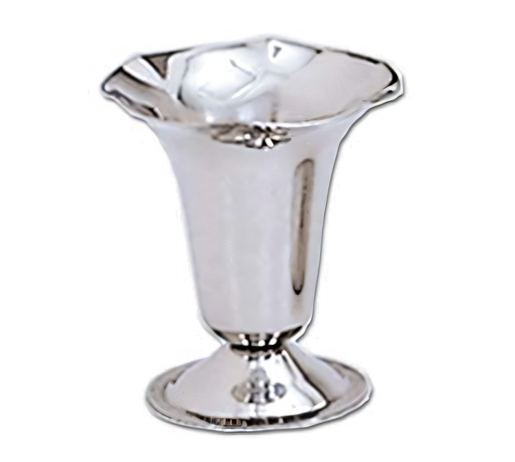 Product image #1 for Admiral Craft 6 oz Stainless Steel Tulip Sundae Dish with Footed Gadroon Base