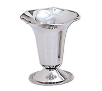 Admiral Craft 6 oz Stainless Steel Tulip Sundae Dish with Footed Gadroon Base