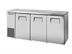 Thumbnail image #1 for True Two-Section Back Bar Cooler with 3 Solid Locking Doors, 72-1/8 Inch Wide, Stainless Steel
