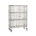 Thumbnail image #1 for Metro Super Erecta Mobile Open-Wire Security Unit, Stainless Steel Finish, Standard Duty, with 2 Intermediate Shelves