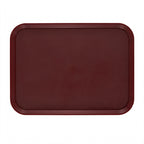 Thumbnail image #1 for Cambro Camwear® 1520CWNS488 Rectangular Non-Skid Cafeteria Tray, 15 x 20 Inches, Polycarbonate, Dark Cranberry Case of 12