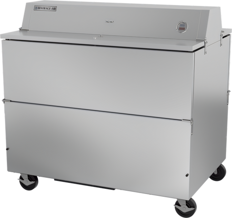 Product image #1 for Beverage-Air STF49HC-1-S Dual Access School Milk Forced-Air Cooler, 49 Inch, 20.55 Cu. Ft., Stainless Steel