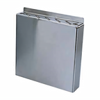 Thumbnail image #1 for Admiral Craft Equipment Corp. KR-12 Stainless Steel Knife Rack, 9 Openings, Holds 5 Knives, 2 Cleavers and 2 Butcher Steels Case of 12