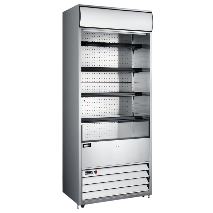 Product image #1 for Omcan Grab-and-Go Open-Air Refrigerated Showcase, 30 Inch Wide, 15.53 Cu. Ft., Stainless Steel