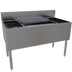 Thumbnail image #1 for Glastender 48-Inch Underbar Combo Ice Bin/Cocktail Unit with 10-Circuit Cold Plate and Dual Bottle Wells