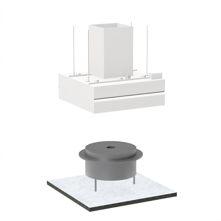 Product image #1 for Avtec SimpleSpec 72-Inch Square Type I Exhaust-Only Island Display Cooking Hood