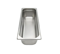 NestWell 1/2 Size Long 24 Gauge Solid Stainless Steel Steam Table Pan, 2-1/2 Inch Deep