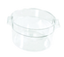 Thumbnail image #1 for Crestware 12 Qt Clear Round Stackable Polycarbonate Food Storage Container