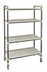 Thumbnail image #1 for Cambro Camshelving Elements XTRA High Density Top Rail 4-Tier Vented Mobile Starter Unit, 24 x 60 x 80 Inches