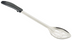 Thumbnail image #1 for 15-Inch Slotted Basting Spoon with Stop Hook, Stainless Steel, Black Polypropylene Handle
