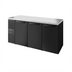 Thumbnail image #1 for True 84-Inch Three-Section Refrigerated Back Bar Cooler with Left-Side Self-Contained Refrigeration