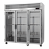 Thumbnail image #1 for Turbo Air PRO Series 3-Section Reach-In Heated Holding Cabinet with Glass Doors, 73.9 Cu. Ft.