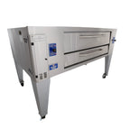 Thumbnail image #1 for Bakers Pride Super Deck Series Y-800BL Gas Single-Deck Pizza Oven, 66" x 44" FibraMent Hearth, Stainless Steel