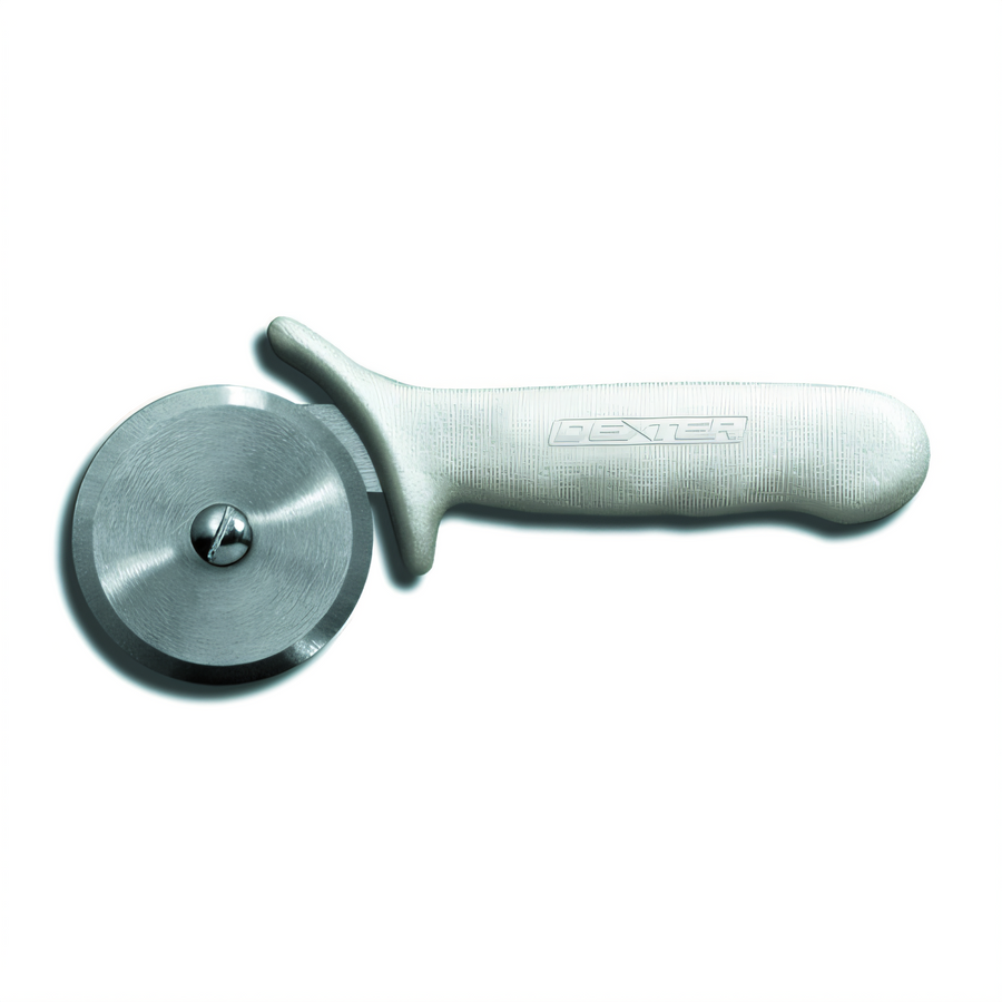 Product image #1 for Sani-Safe Pizza Cutter with Replaceable Blade and White Polypropylene Handle