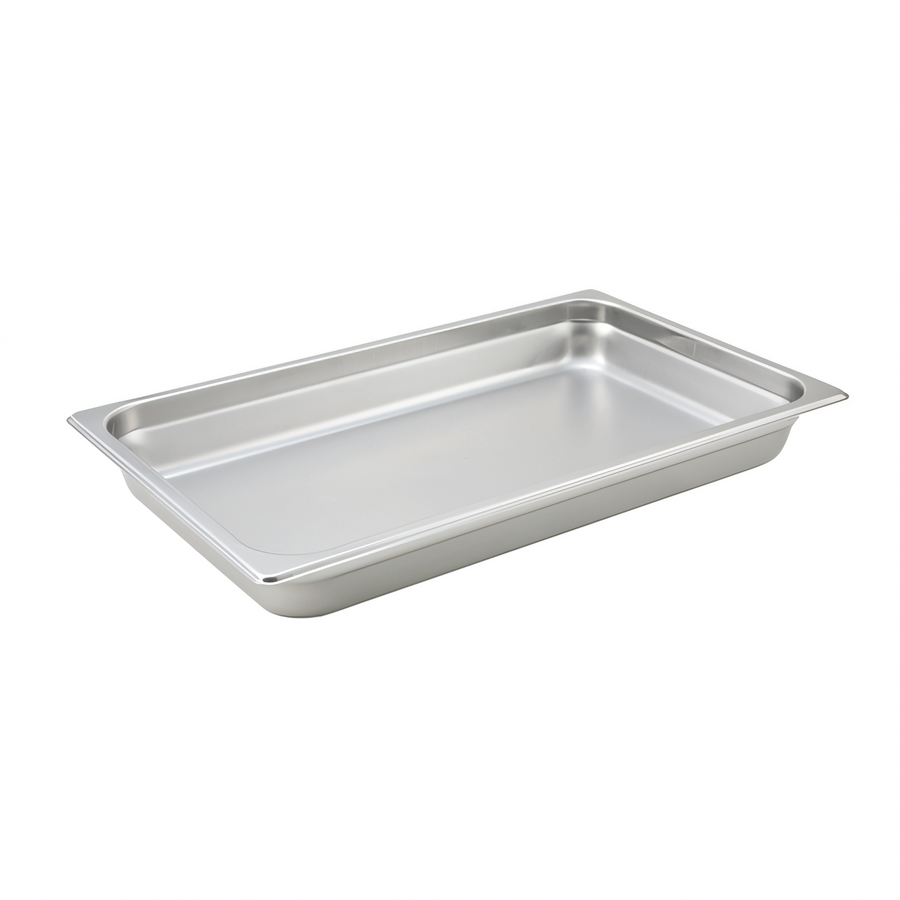 Product image #1 for Winco Full-Size 22 Gauge Anti-Jamming Stainless Steel Steam Table Pan, 1-1/4 Inch Deep