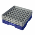 Thumbnail image #2 for Cambro Camrack Full Size 49-Compartment Glass Rack with 2 Soft Gray Extenders, Navy Blue