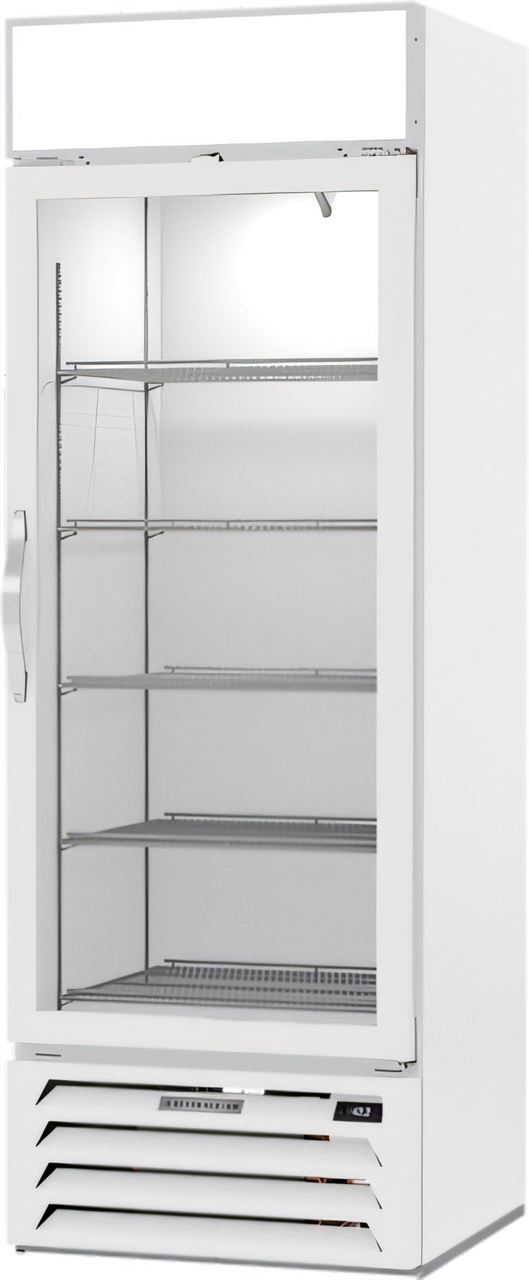 Product image #1 for Beverage-Air MarketMax 1-Section Reach-In Glass Door Freezer Merchandiser, 19.08 Cu. Ft., White