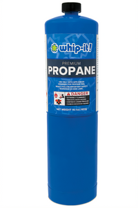 Whip-It! Premium Propane Gas Tank for Kitchen Torches, 14.1 oz, Case of 12