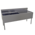 Thumbnail image #1 for Glastender Three-Compartment Stainless Steel Underbar Sink Unit with Right Drainboard and Faucet, 66 Inch x 24 Inch