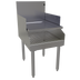 Thumbnail image #1 for Glastender Free-Standing Recessed Drainboard, 18-Inch W x 24-Inch D, Stainless Steel, Single Speed Rail Alignment