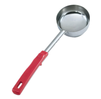 Vollrath Spoodle® 8 oz Solid Stainless Steel Portion Control Serving Spoon with Orange Grip 'N Serv® Handle