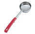 Thumbnail image #1 for Vollrath Spoodle® 8 oz Solid Stainless Steel Portion Control Serving Spoon with Orange Grip 'N Serv® Handle