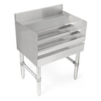 Thumbnail image #1 for John Boos Slim-Line UBLD-1812-X Freestanding Underbar Liquor Bottle Display Unit, 3-Step Stainless Steel, 12 x 18 x 32-1/2 Inches
