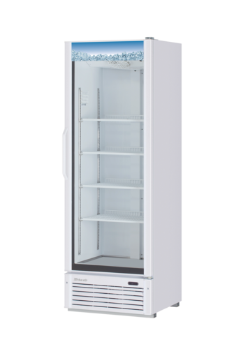 Product image #1 for Turbo Air TGM-15W-N6 White Single-Section Glass Door Refrigerator Merchandiser, 14.44 Cu. Ft.