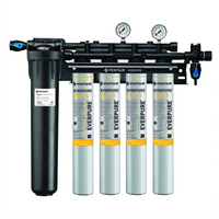 Everpure Insurice Quad Ice Maker Water Filtration System with EC210 Prefilter and 4 7FC-S Cartridges