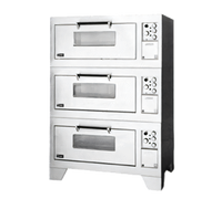 Lang Marine Triple-Deck Electric Bake Oven with 6-Inch Bolt-Down Legs