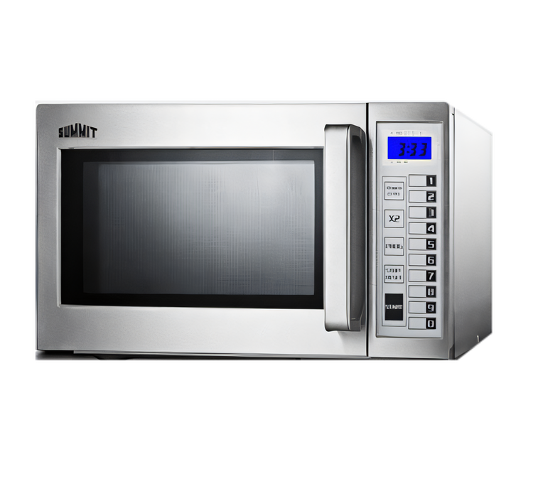 Product image #1 for Summit Commercial SCM1000SS 1000-Watt Countertop Microwave Oven, 0.9 Cu. Ft., Stainless Steel