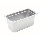 Thumbnail image #1 for Winco SPJH-306 1/3 Size Solid Steam Table Pan, 6-Inch Deep, 22-Gauge 18/8 Stainless Steel Case of 24