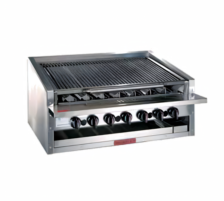 Product image #1 for MagiKitch'n APM-RMB-672 72 Inch Low Profile Radiant Gas Charbroiler